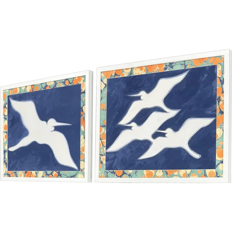 Egrets - Flight S/2 - Framed Art