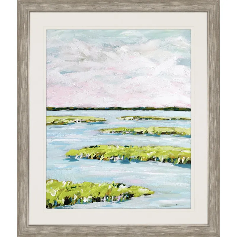 Early Morning Marsh - Framed Art