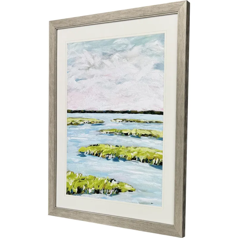 Early Morning Marsh - Framed Art