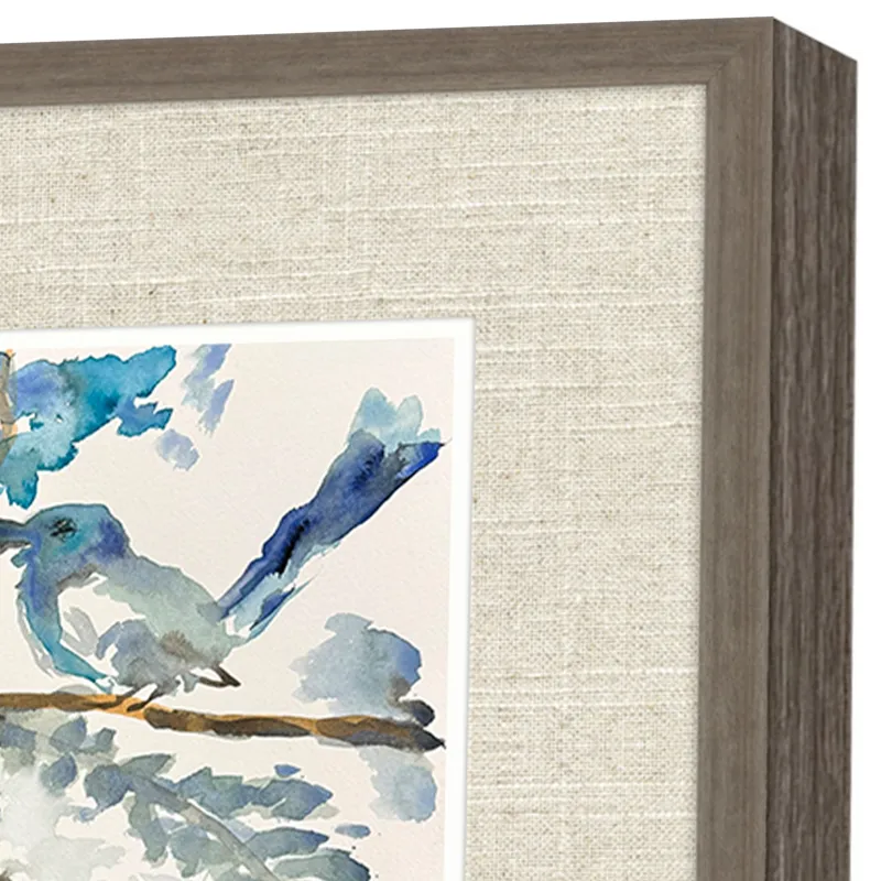 Here Birdie Birdie S/2 - Framed Art