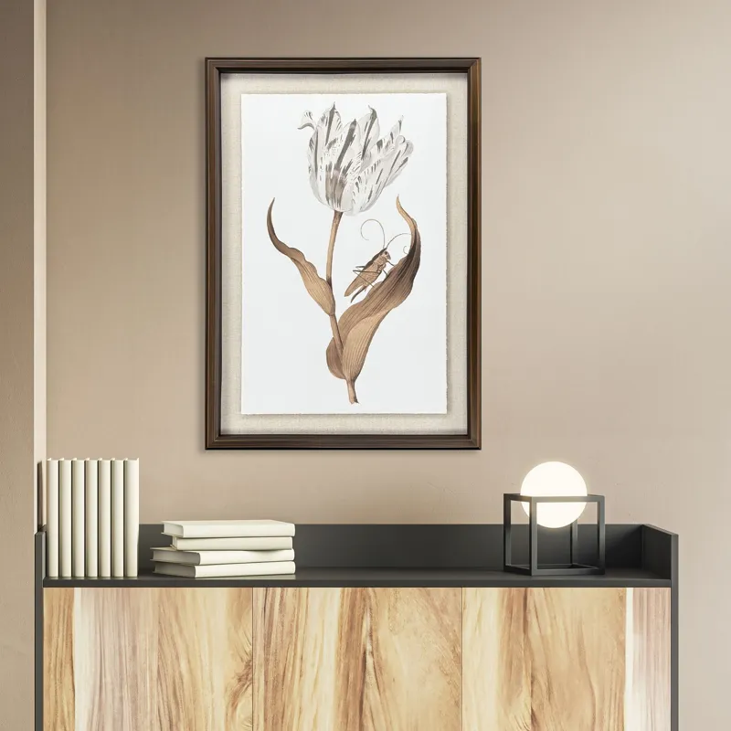 Gilded Tulip - Elegance - Framed Art