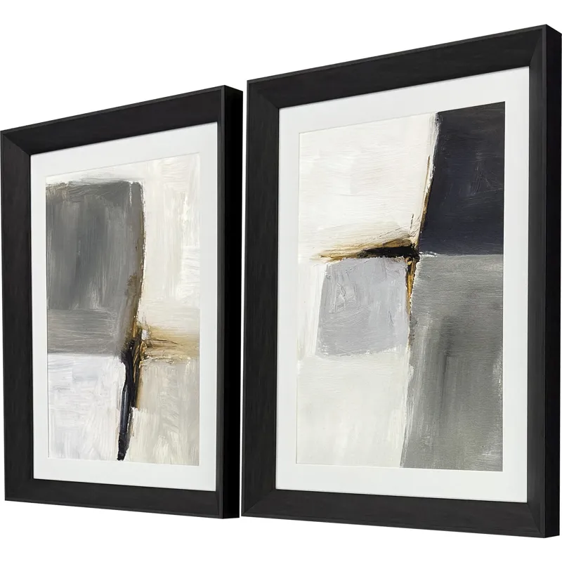 Segmented Neutrality S/2 - Framed Art