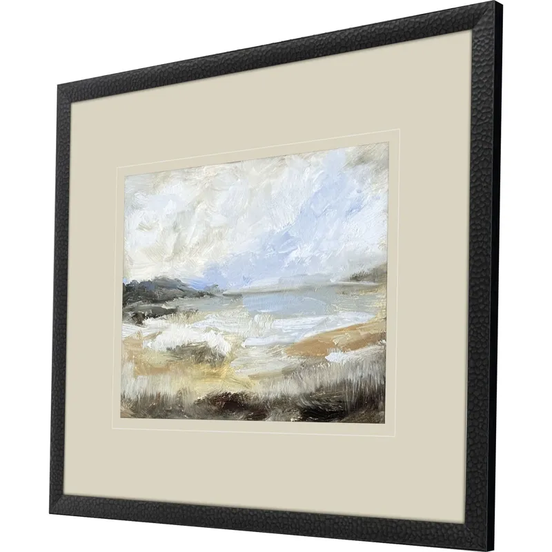 Smudged Coastline I - Framed Art