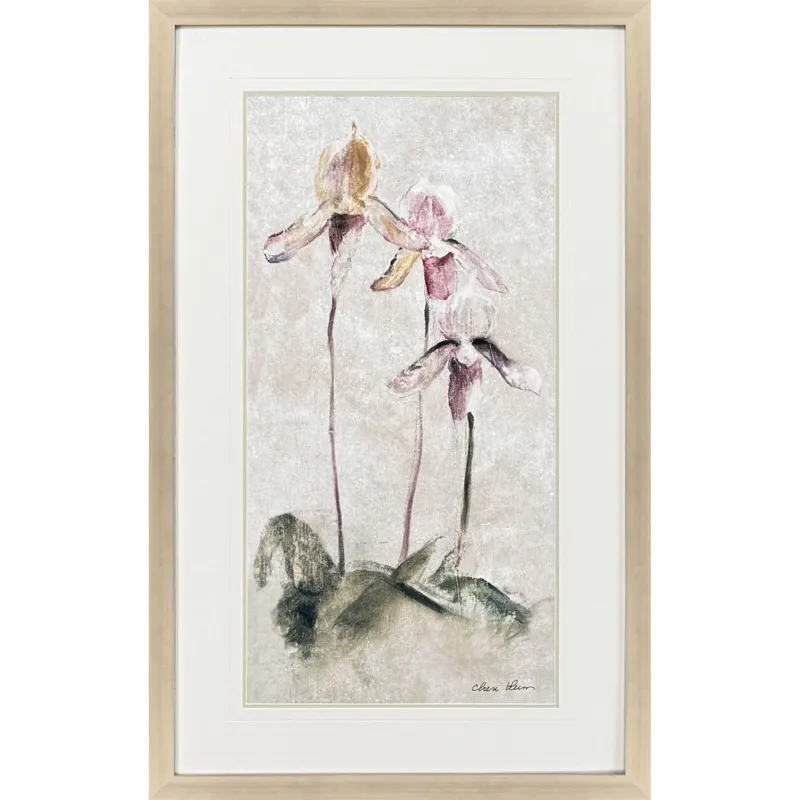 Purple Dancing Orchid I - Framed Art