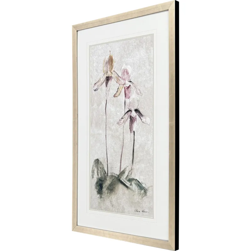 Purple Dancing Orchid I - Framed Art