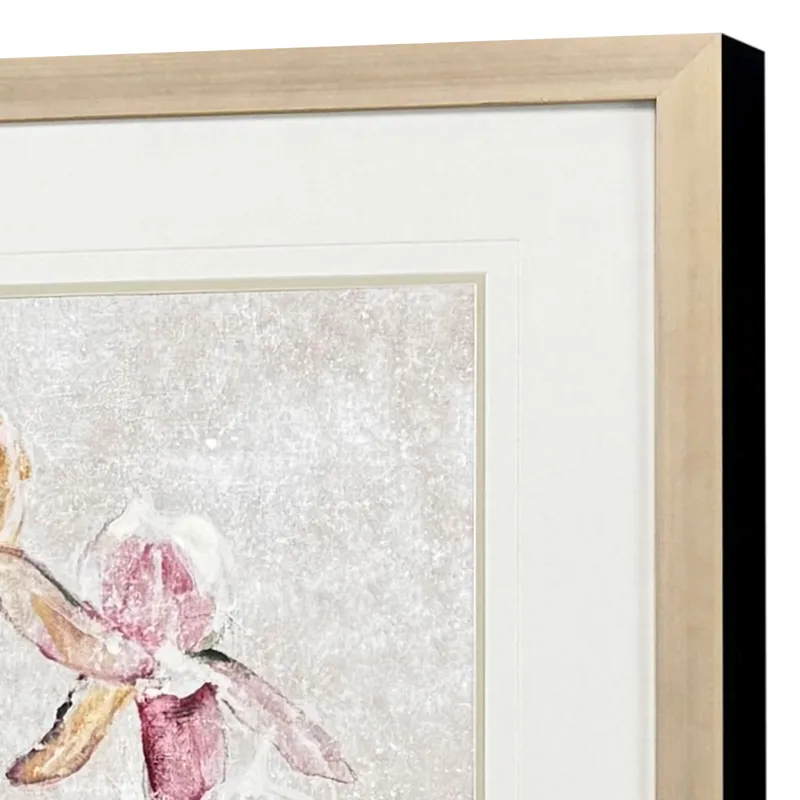 Purple Dancing Orchid I - Framed Art