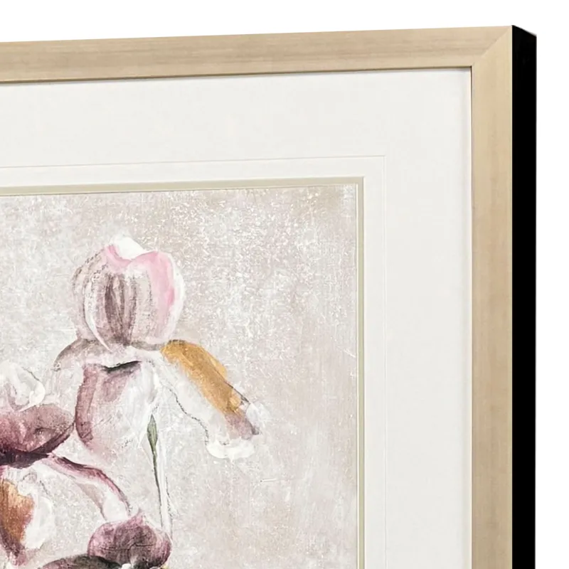 Purple Dancing Orchid II - Framed Art
