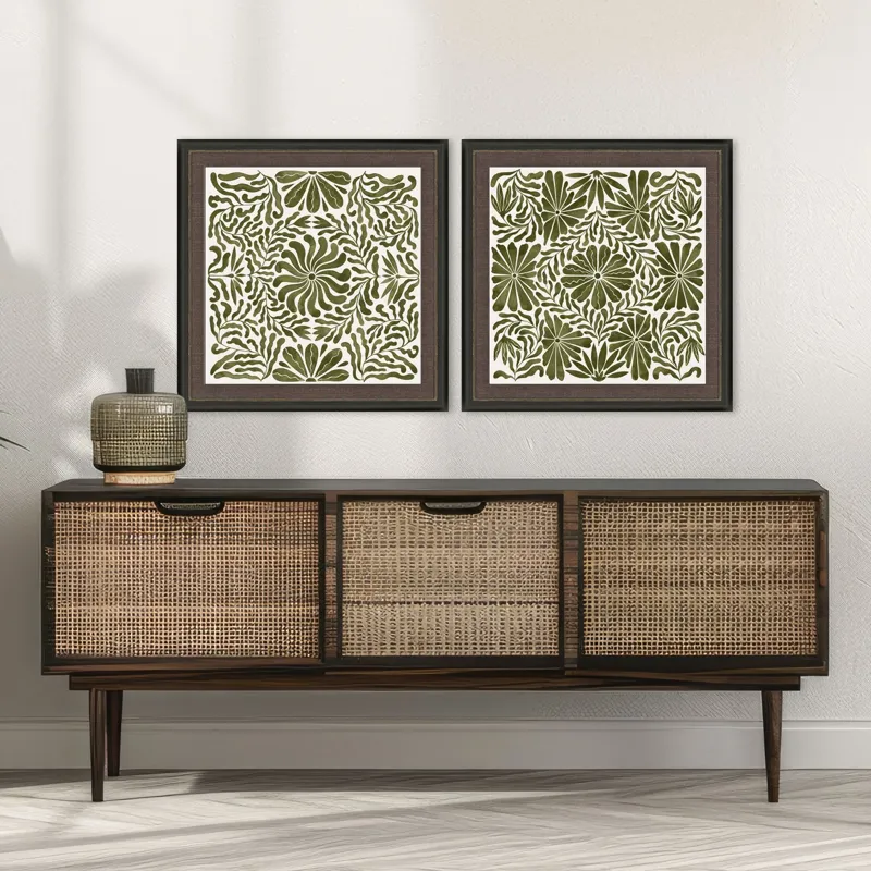 Natural Symmetry S/2 - Framed Art