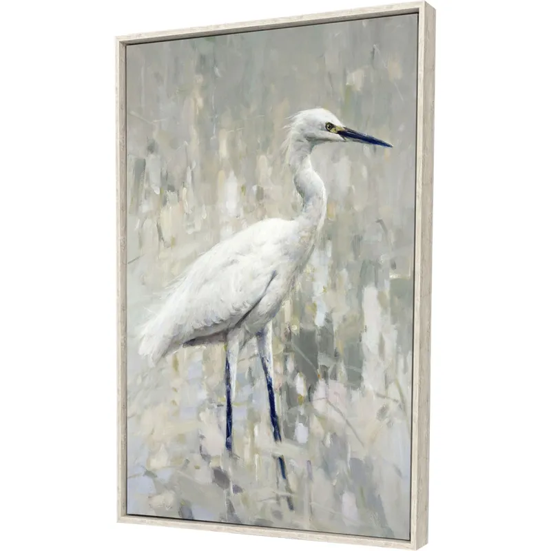 White Egret - Canvas
