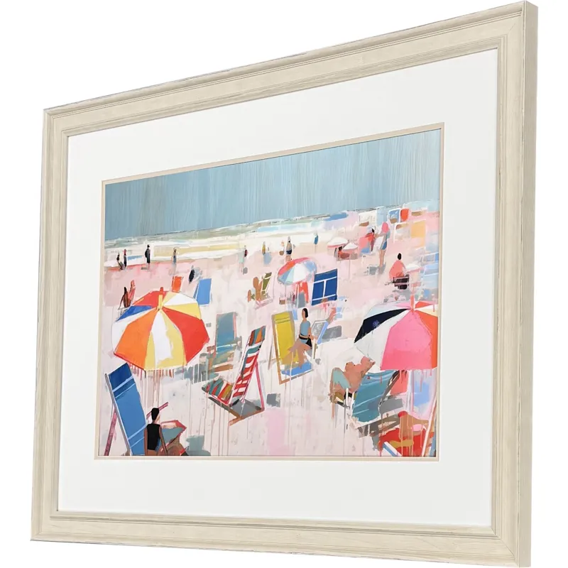 Summer Days on Beach I - Framed Art