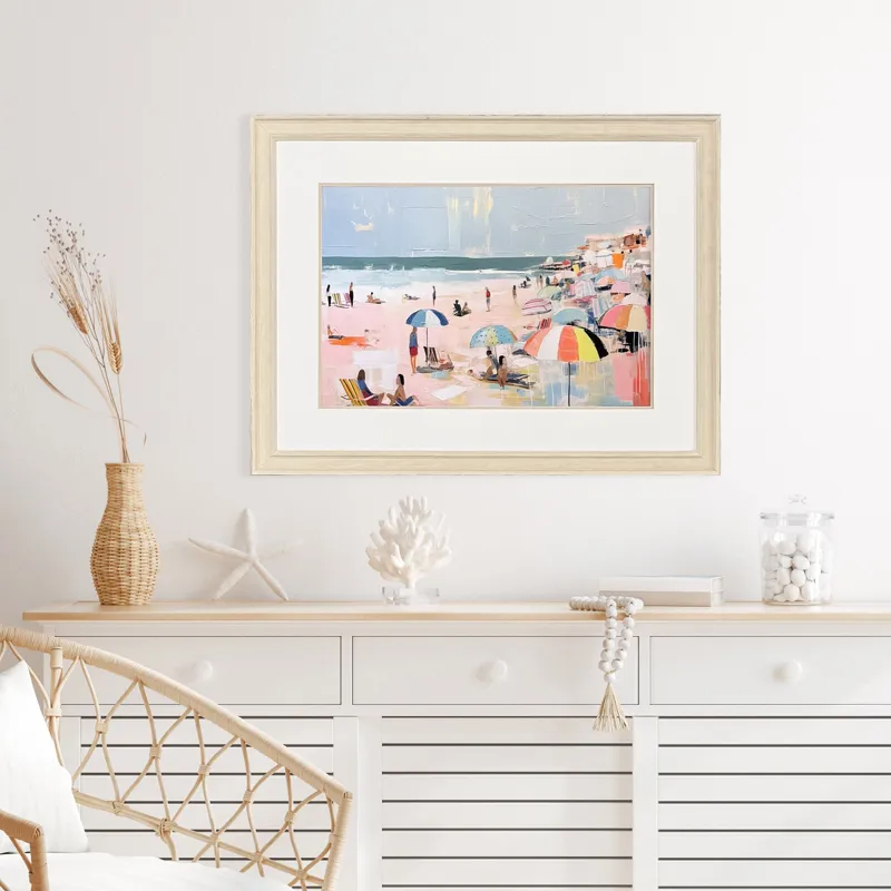 Summer Days on Beach VI - Framed Art