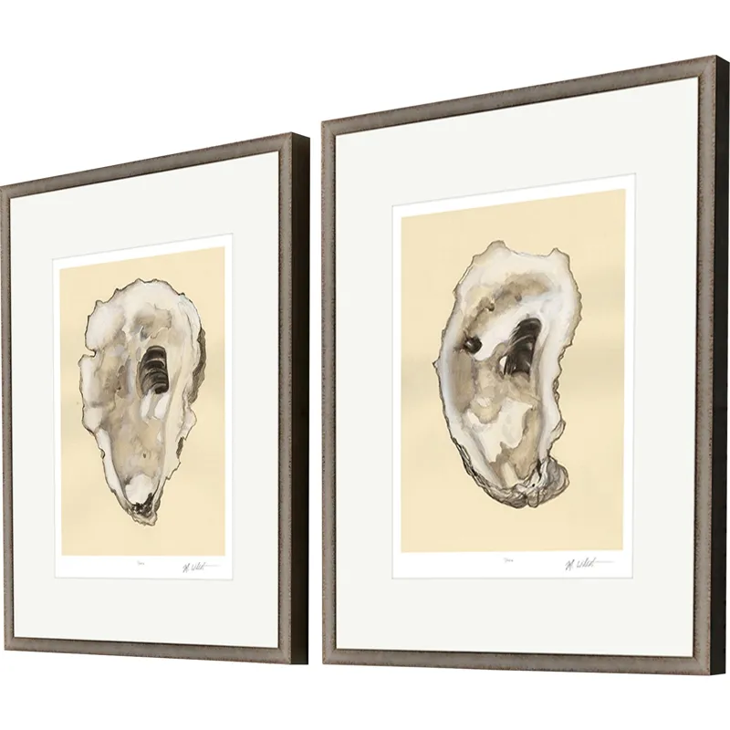 Sepia Oysters I S/2 - Framed Art