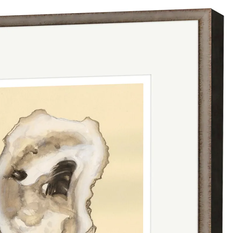 Sepia Oysters I S/2 - Framed Art