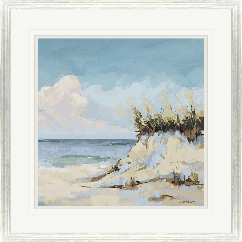 Cloudy Beach II - Framed Art