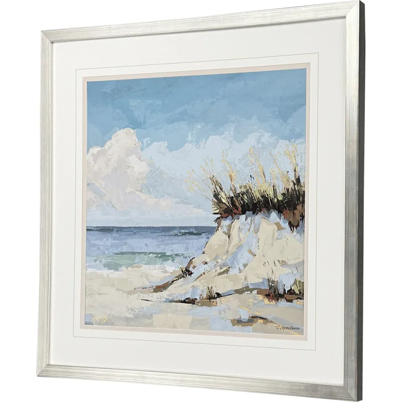 Cloudy Beach II - Framed Art