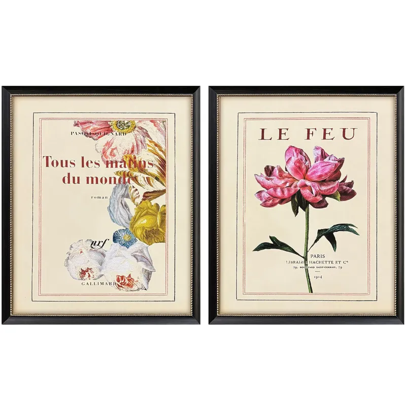 Le Fleur I S/2 Framed Art