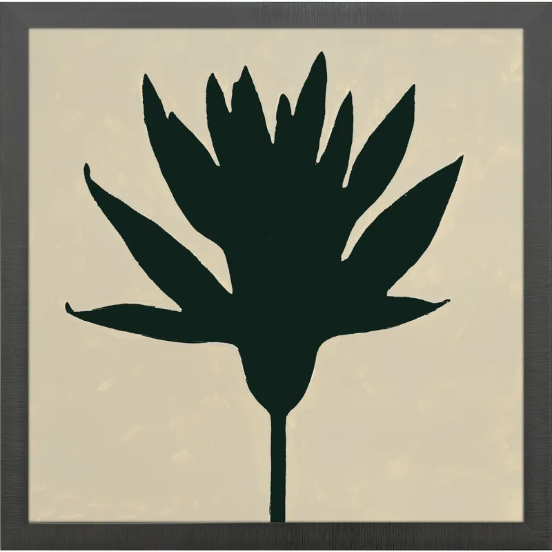 Floral Silhouettes II Framed Art