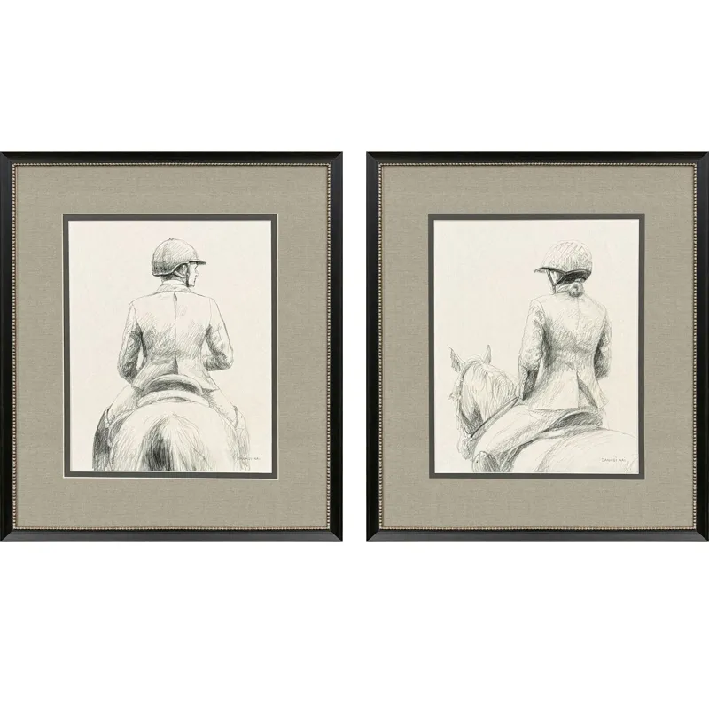 English Rider S/2 Framed Art