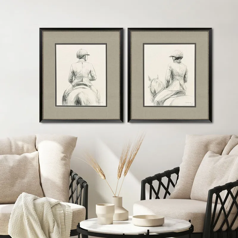 English Rider S/2 Framed Art