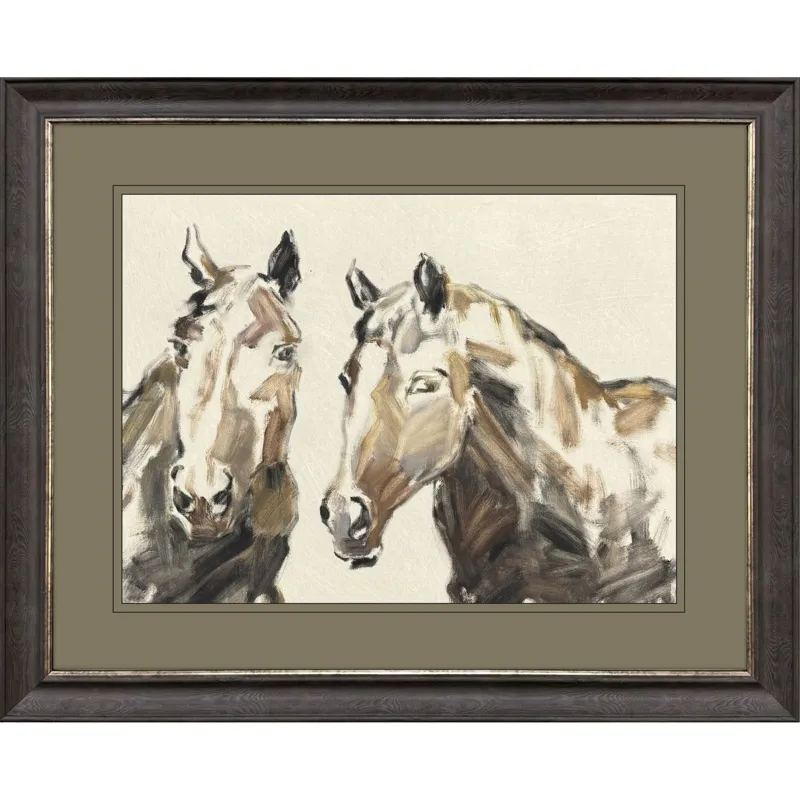 Equine Sketch Together Framed Art