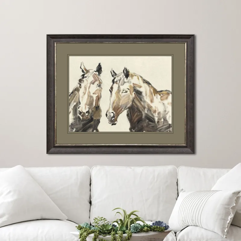 Equine Sketch Together Framed Art