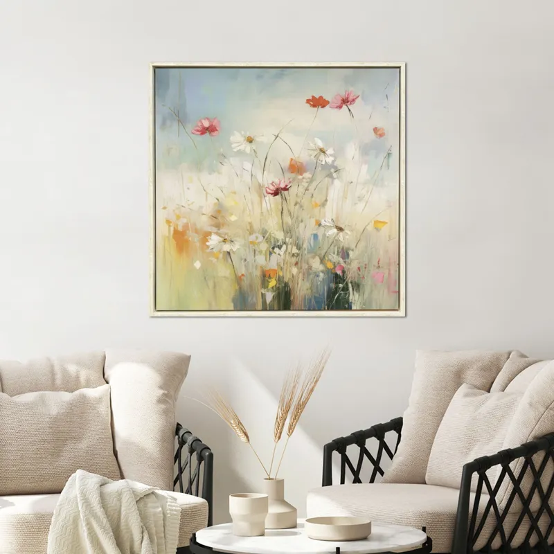 Blooms in the Meadow I Canvas