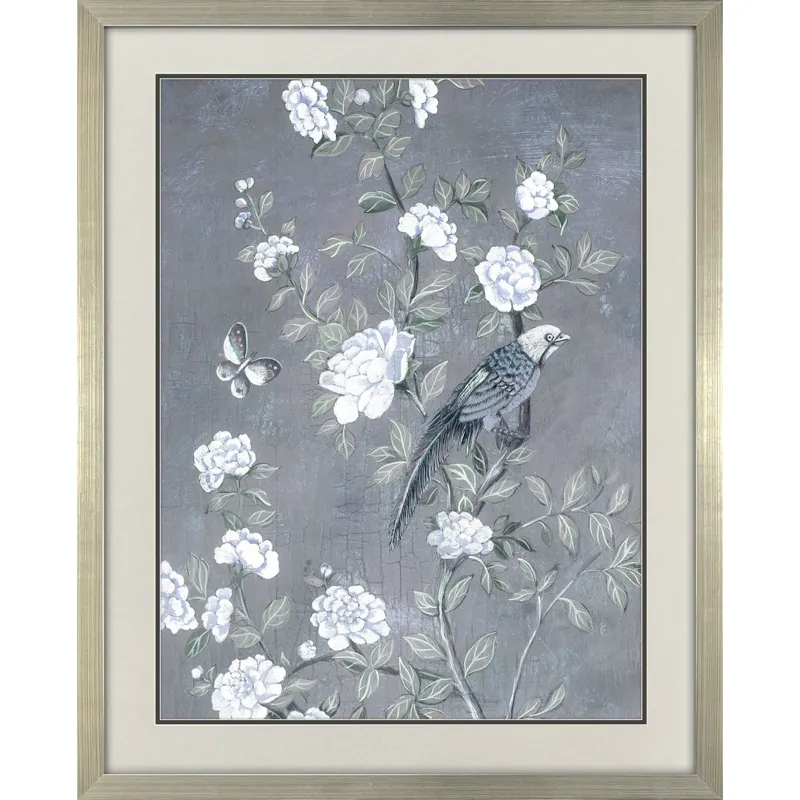 Birds and Blooms I Framed Art
