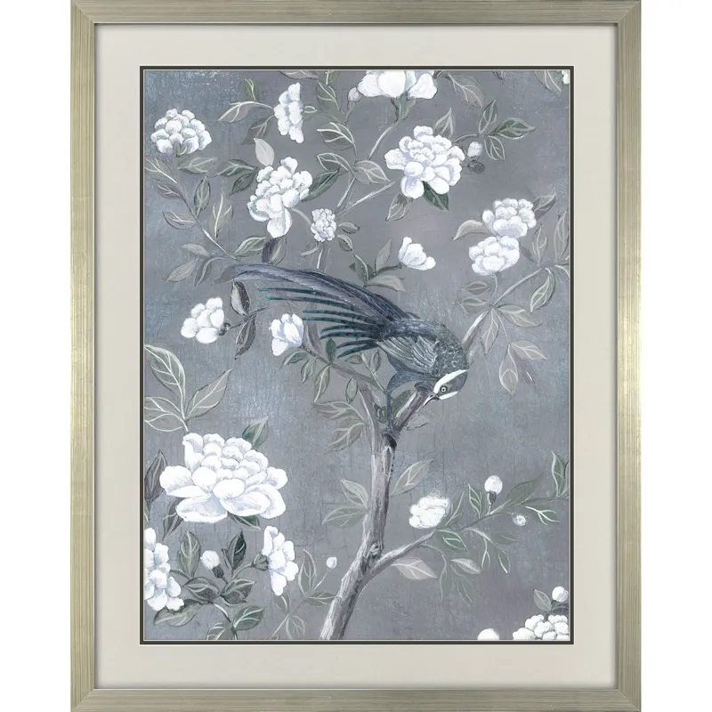 Birds and Blooms II Framed Art