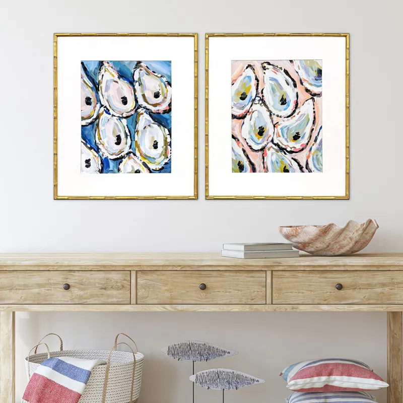 Oyster Shells S/2 Framed Art