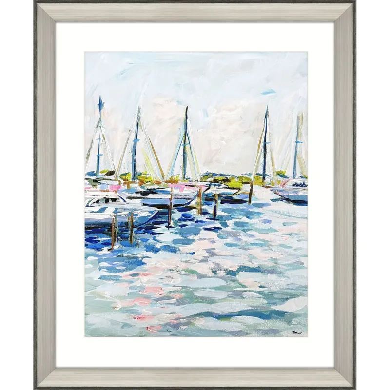 Marina at Dusk Framed Art