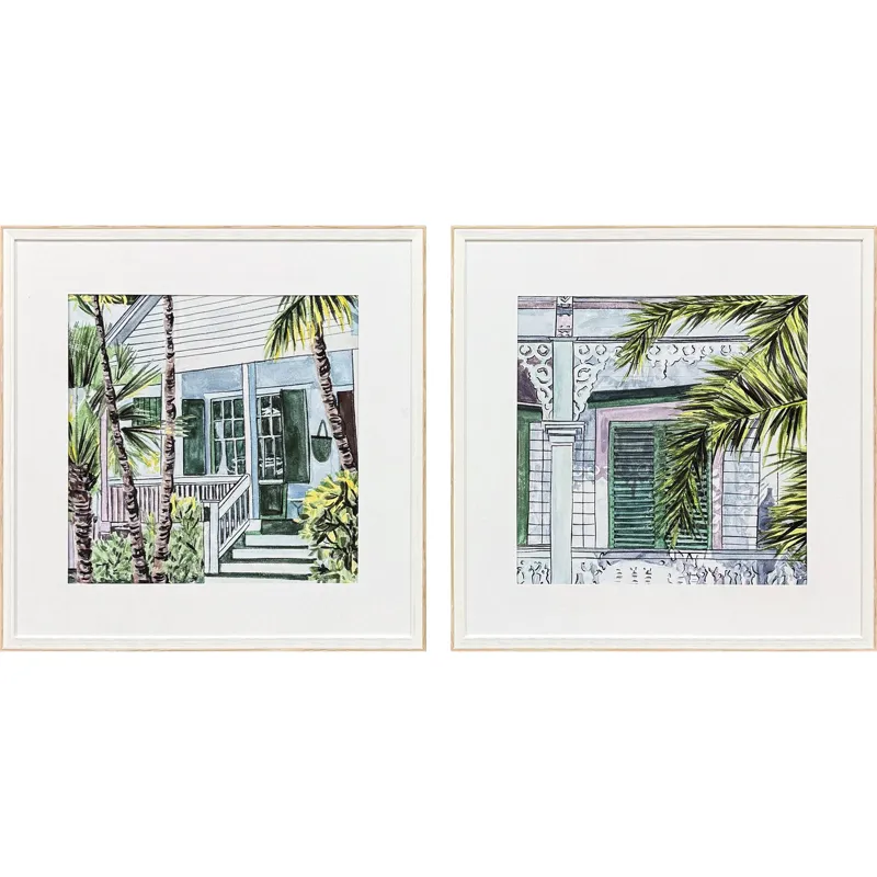 Palm House I S/2 Framed Art