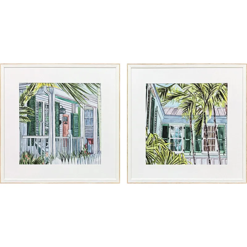 Palm House II S/2 Framed Art