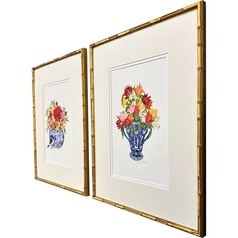 Blue and White I S/2 Framed Art