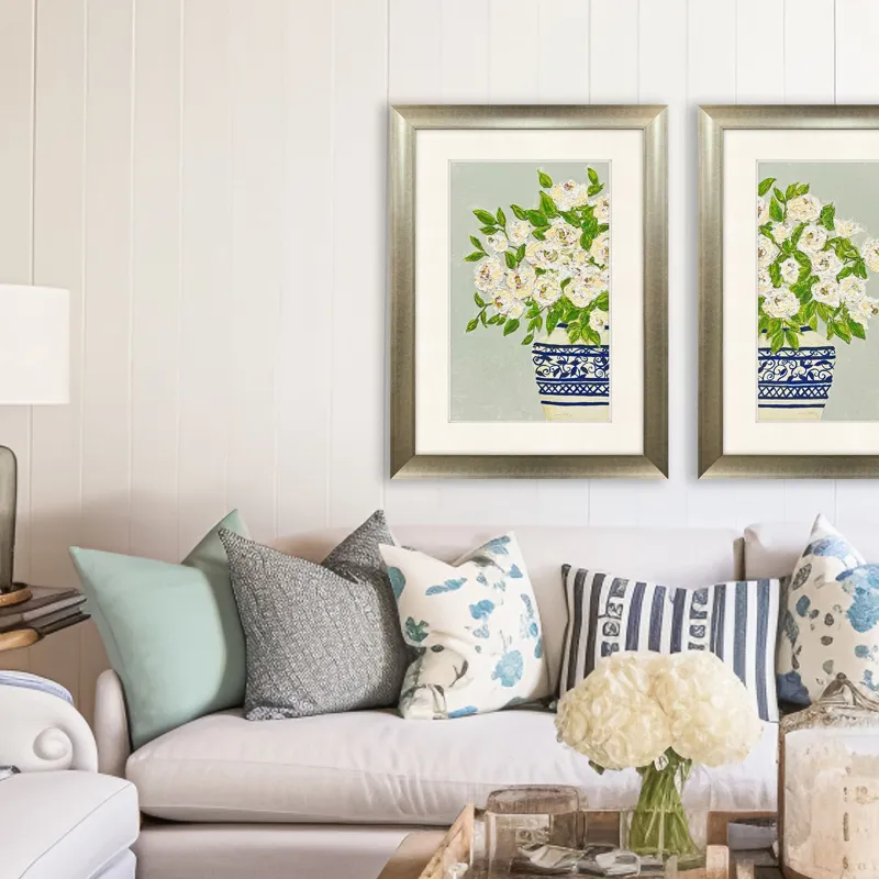 Floral Balance I Framed Art
