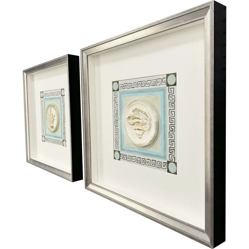 Coral Circles I S/2 Framed Art