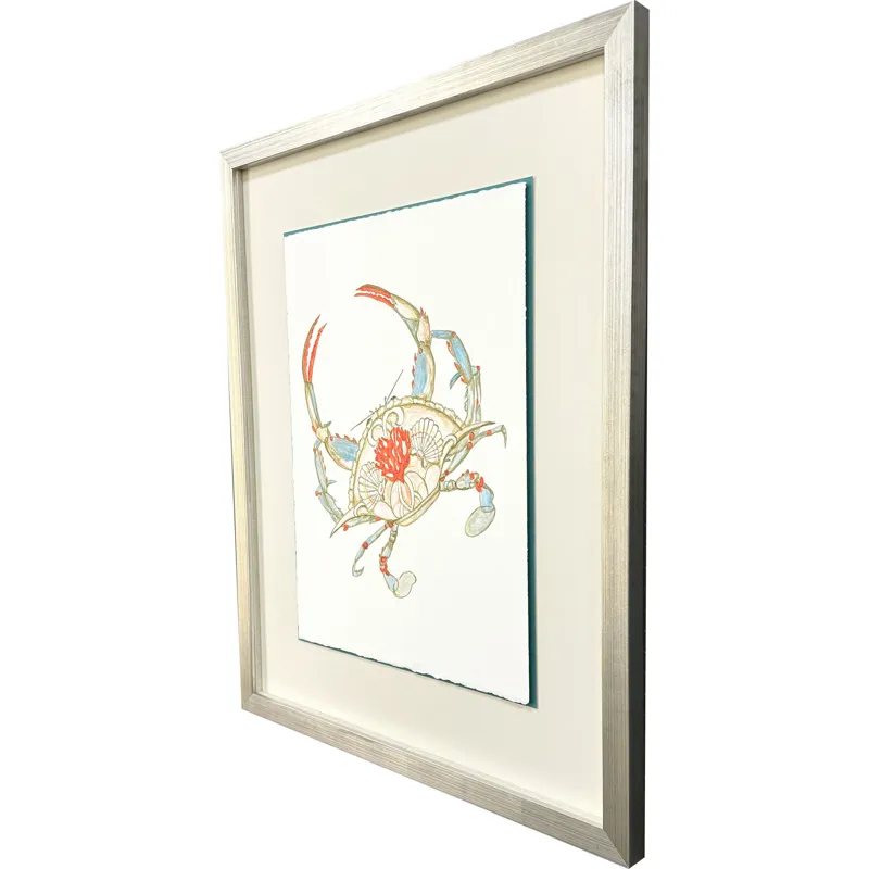 Crab Celebration II Framed Art