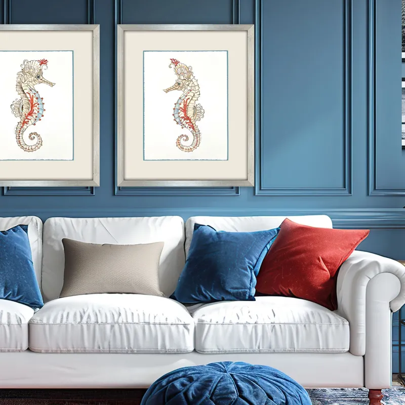 Seahorse Celebration II Framed Art