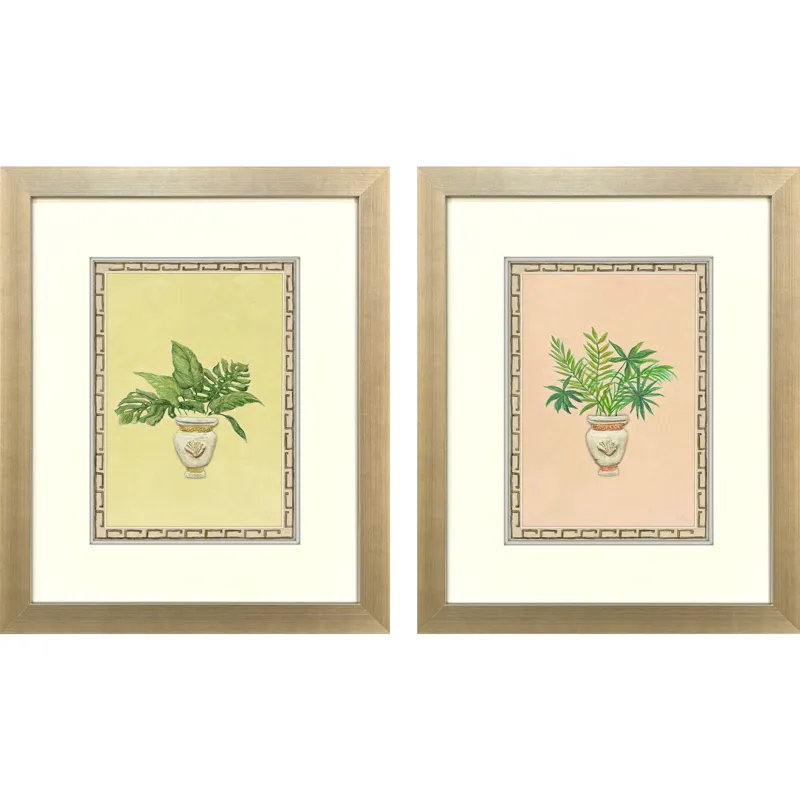 Grecian Vase Palm I S/2 Framed Art
