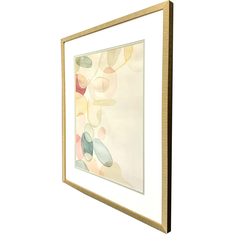 Pastel River Rock I Framed Art
