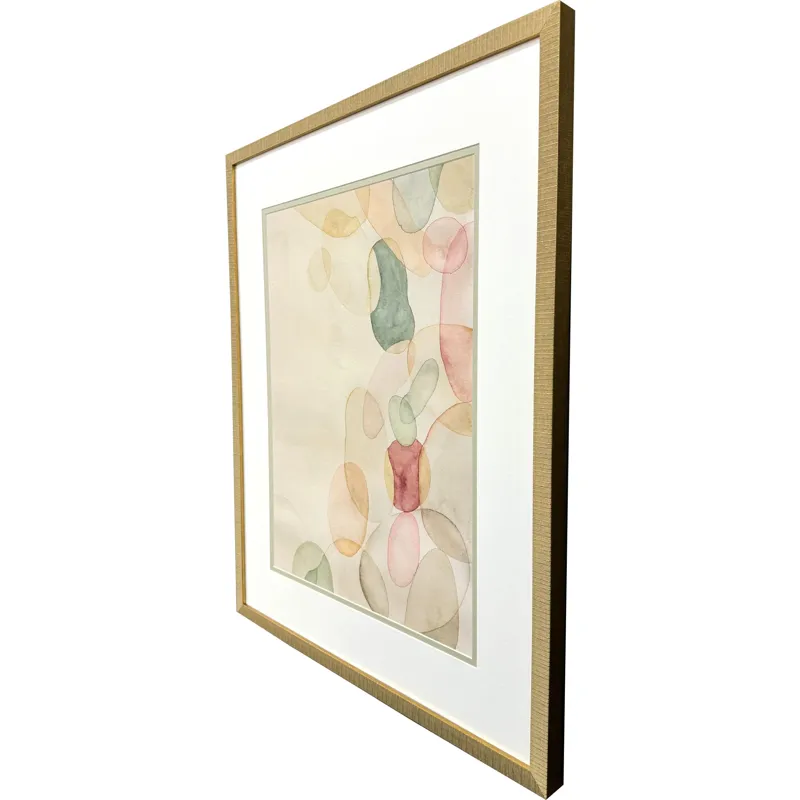 Pastel River Rock II Framed Art