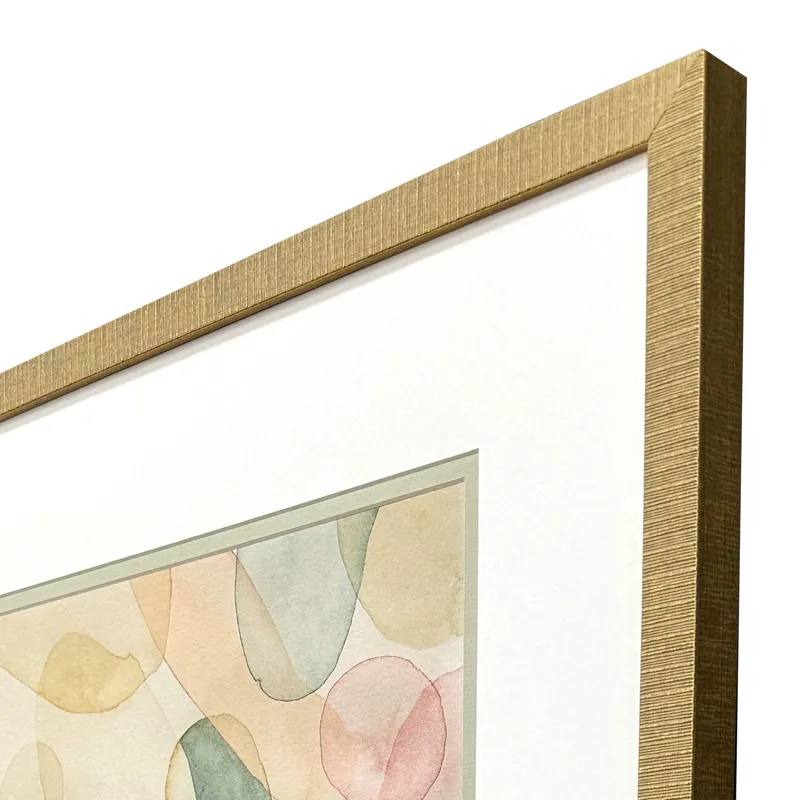 Pastel River Rock II Framed Art