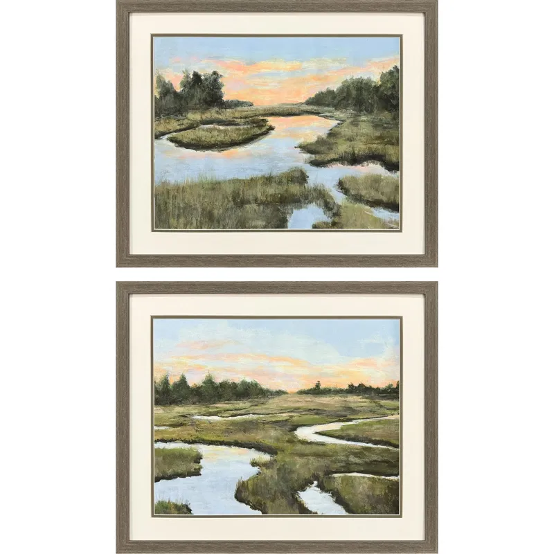 Low County Estuary S/2 Framed Art
