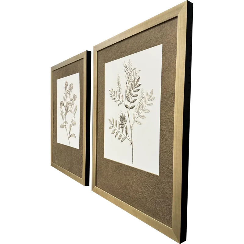 Neutral Botanical I S/2 Framed Art
