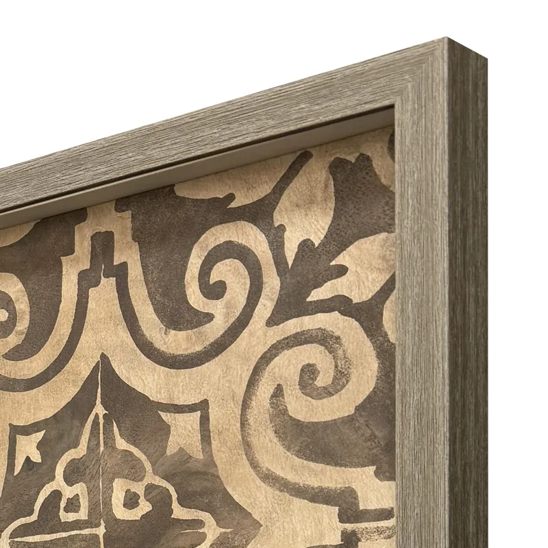 Wood Inlay I S/3 Framed Art
