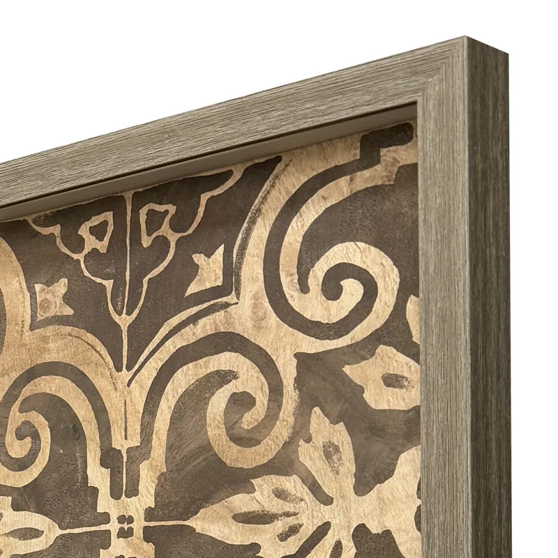 Wood Inlay II S/3 Framed Art