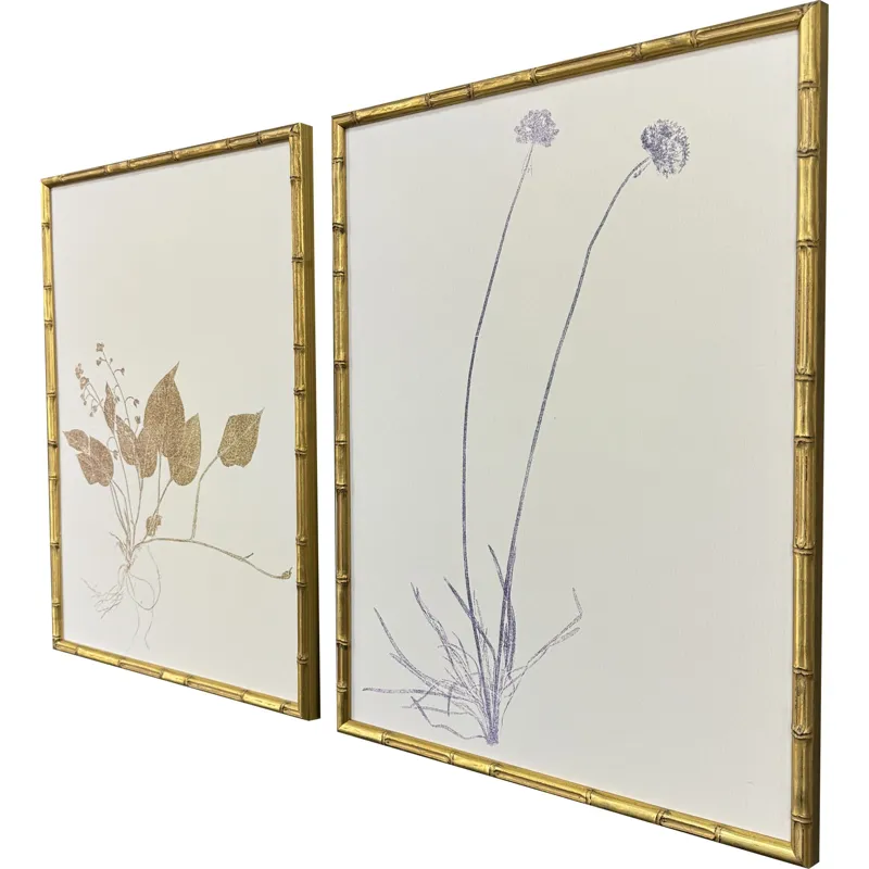 Floral Trace II S/2 Framed Art