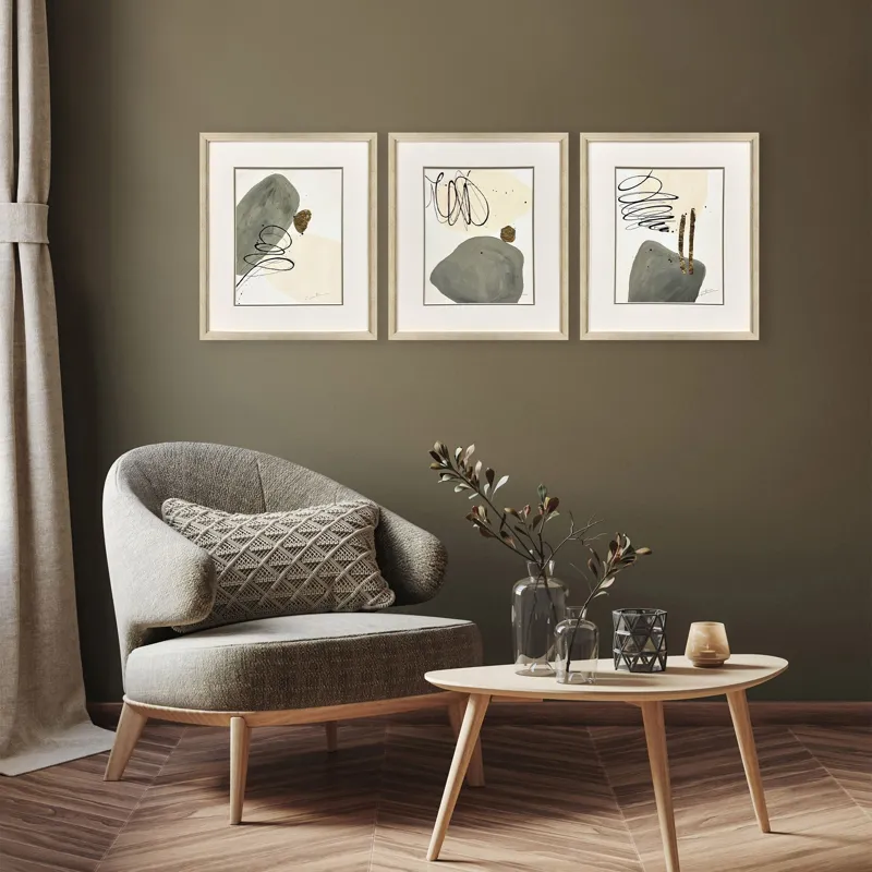 Rock Garden S/3 Framed Art