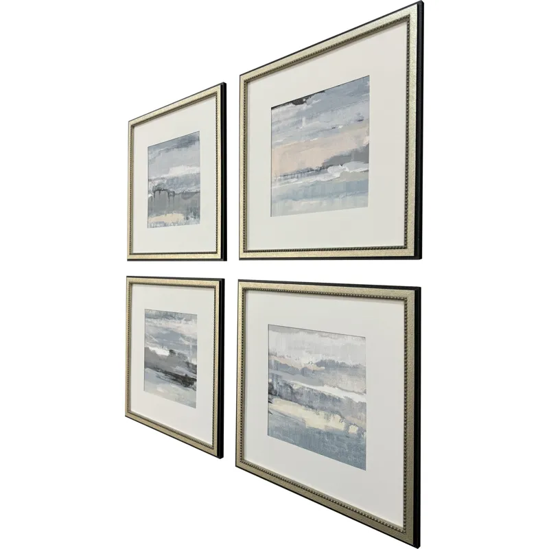 Splendid Blues S/4 Framed Art