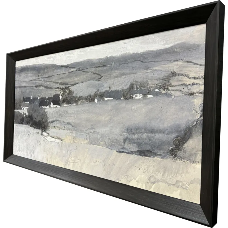 Misty Landscape Framed Art