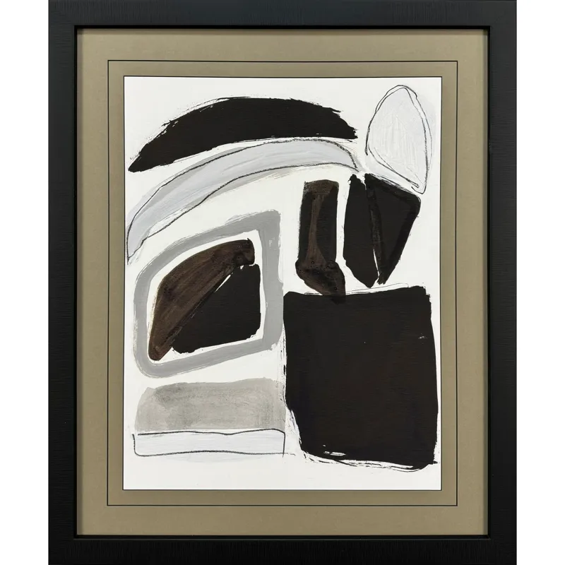 Graphic Shape Shift I Framed Art